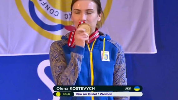 Чернігівка Олена Костевич – чемпіонка Європи з кульової стрільби