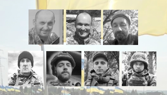 На Чернігівщині ховали сімох військових ЗСУ