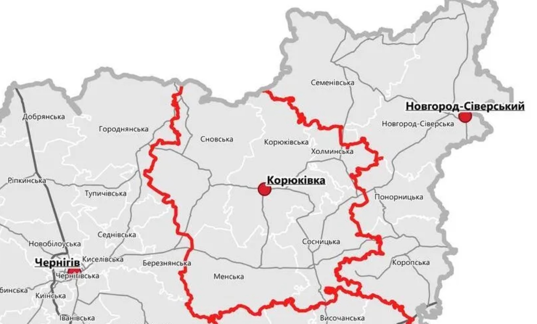 Корюківський та Новгород-Сіверський райони Чернігівщини можуть ліквідувати