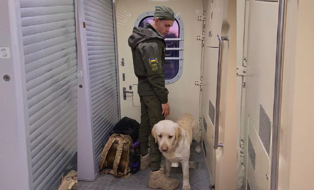 Військовослужбовець Валерій та його собака Ермі