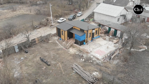 Модульний будинок від благодійників у Киїнці, Чернігівщина