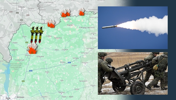 Ракетний удар та обстріл прикордоння: безпекова ситуація на Чернігівщині за добу