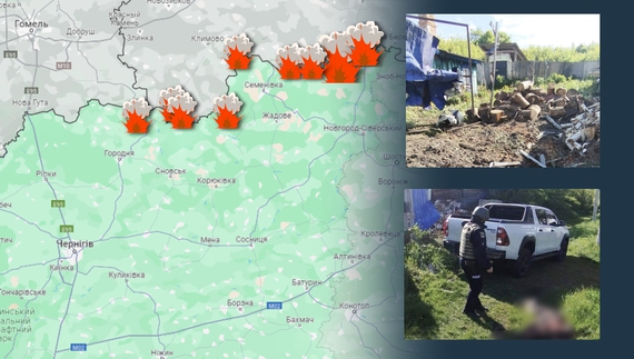 Обстрілів більшає: ситуація на прикордонні Чернігівщини на ранок 15 травня