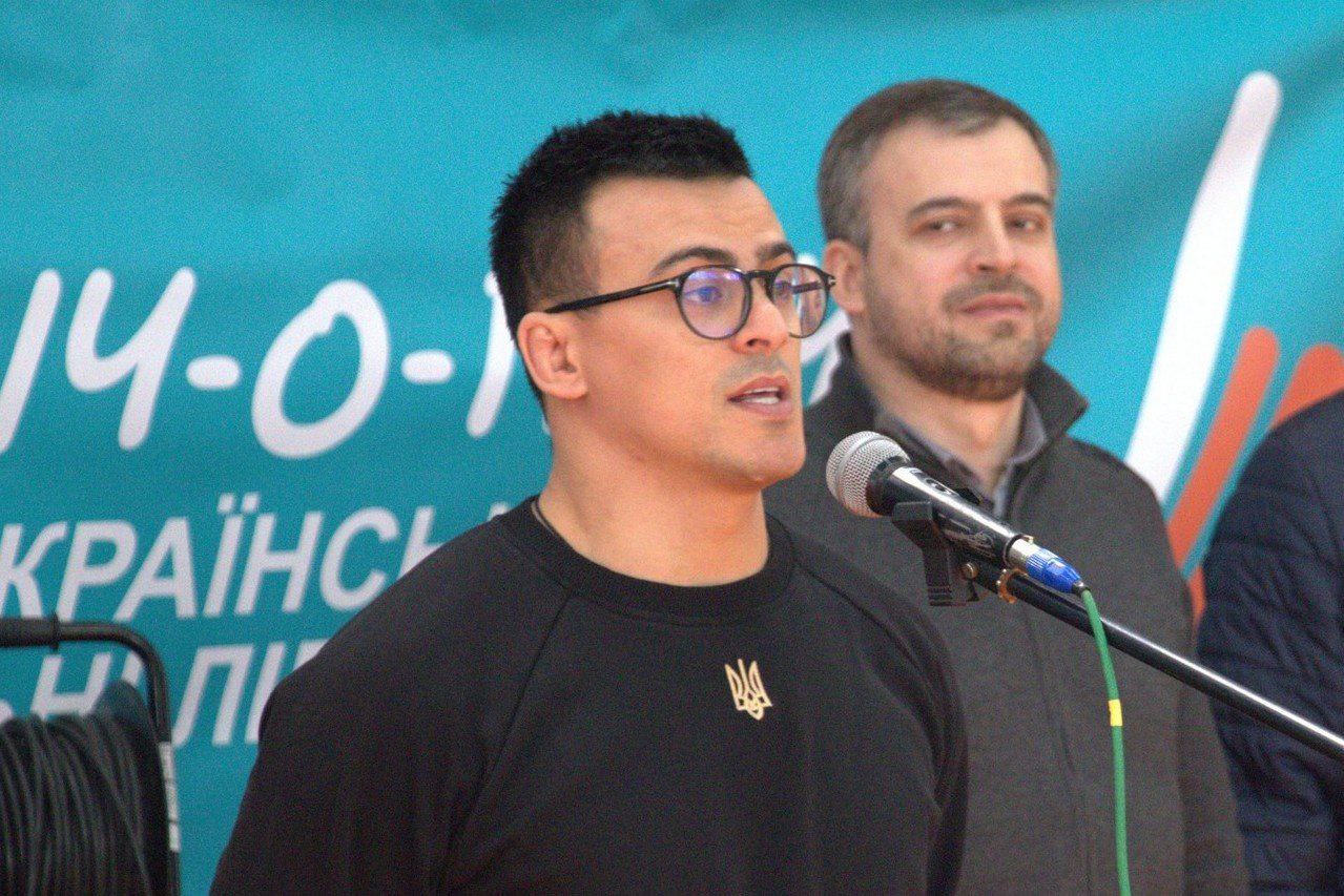 Георгій Зантарая, амбасадор проекту, чемпіон світу з дзюдо, у Чернігові