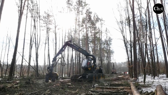 З початку 2025 року техніка працює в Тупичівському лісництві