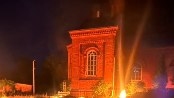 На Чернігівщині російський дрон ударив по церкві. Фото джерела ЧЧ
