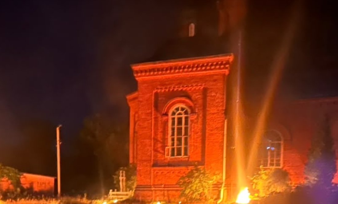 На Чернігівщині російський дрон ударив по церкві. Фото джерела ЧЧ