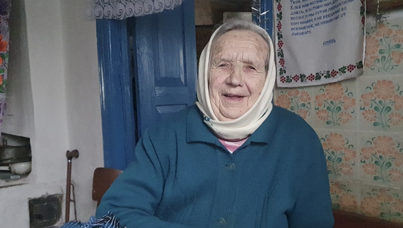 Софія Шинкаренко в Конятині город посадила першою
