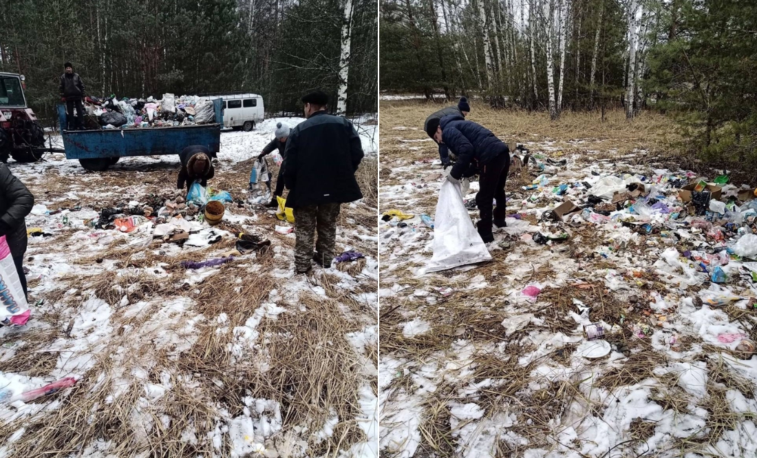 У прикордонному містечку Чернігівщини ліквідували стихійне сміттєзвалище