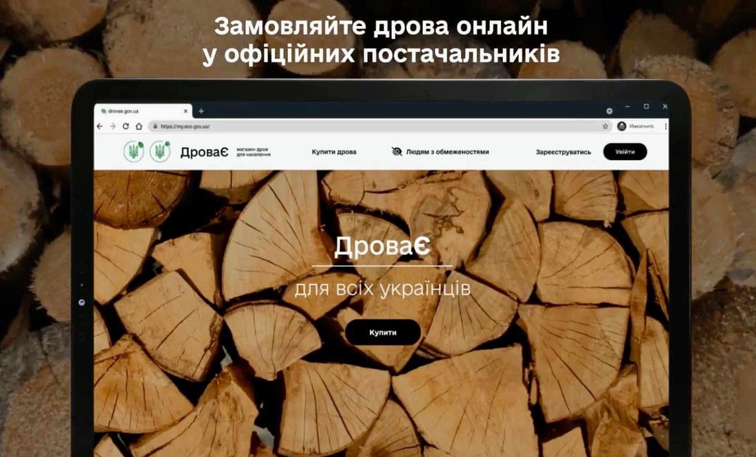 В Україні запрацював перший онлайн-магазин дров. Як оцінюють сервіс люди?