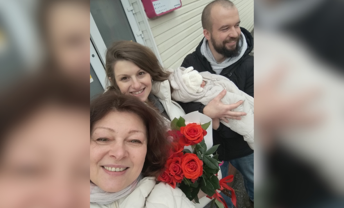 Оксана Рубан із донькою Валерією та онукою