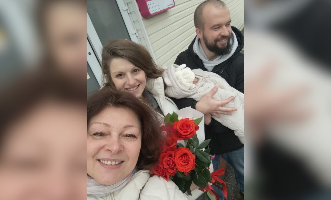 Оксана Рубан із донькою Валерією та онукою