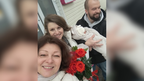 Оксана Рубан із донькою Валерією та онукою