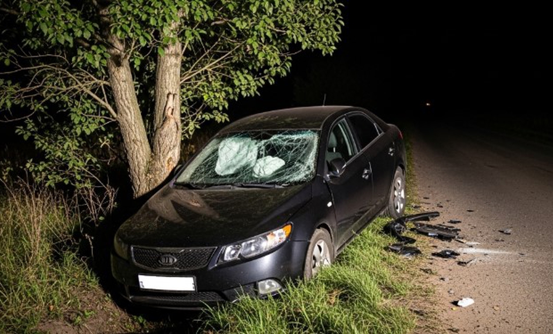 ДТП на Чернігівщині: KIA Cerato врізалася в дерево