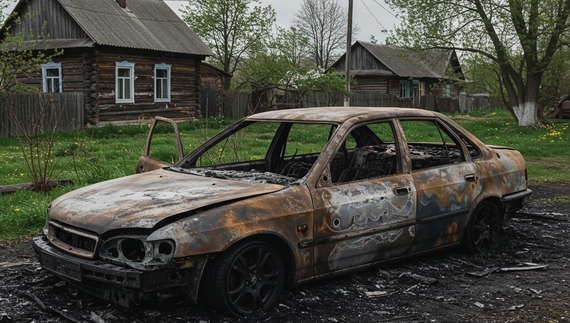На Чернігівщині згорів автомобіль: деталі пожежі