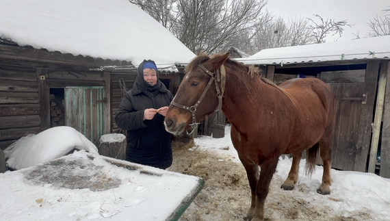 Наталія Клименко з кобилою Маєю