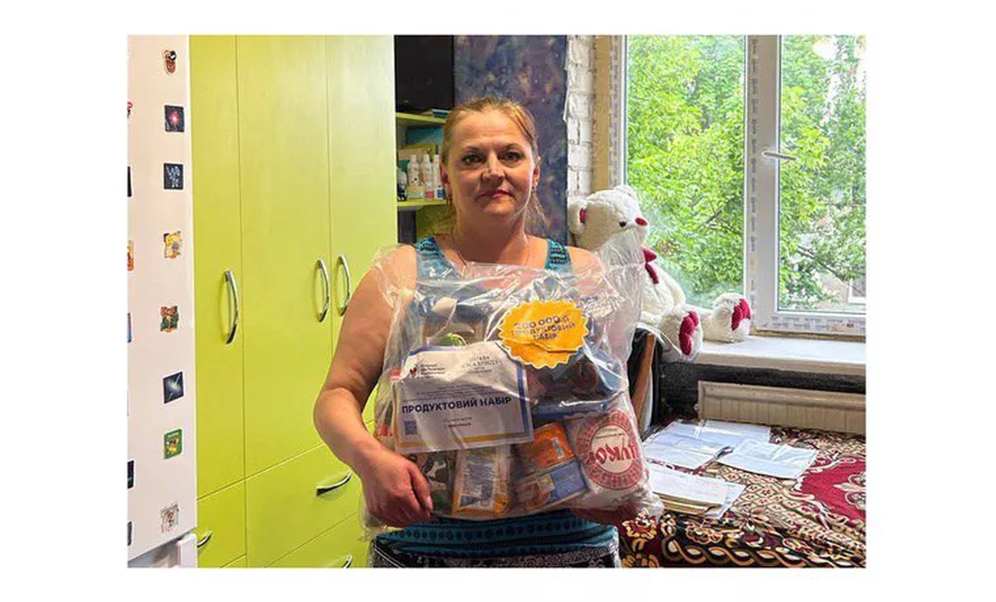Чернігівка Галина отримала двохсоттисячний продуктовий набір від McDonald’s