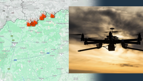 Росіяни обстріляли прикордоння Чернігівщини дроном із запальною сумішшю