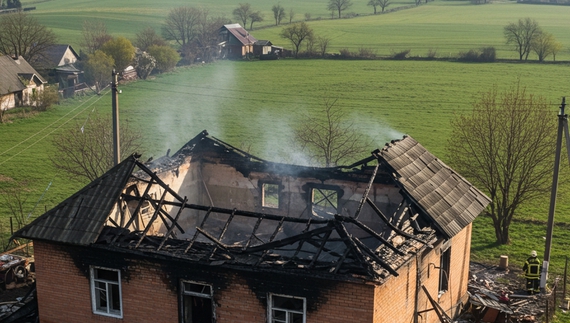 На Чернігівщині горів будинок: двоє мешканців госпіталізовані з опіками
