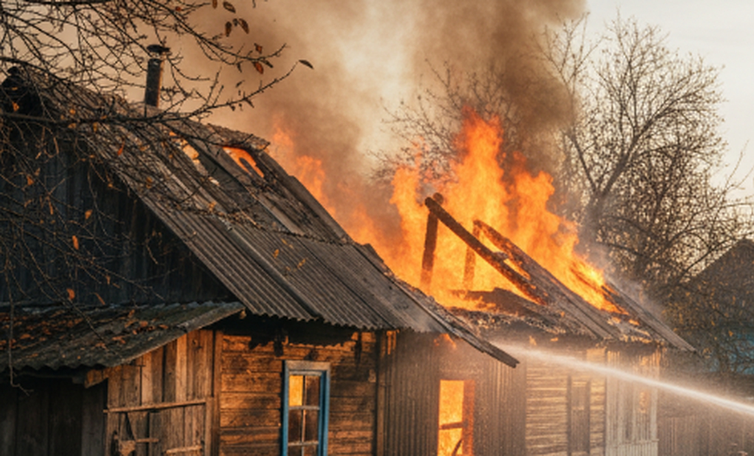 На Чернігівщині діти спричинили пожежу: згоріли господарчі споруди