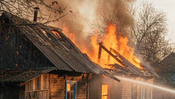 На Чернігівщині діти спричинили пожежу: згоріли господарчі споруди