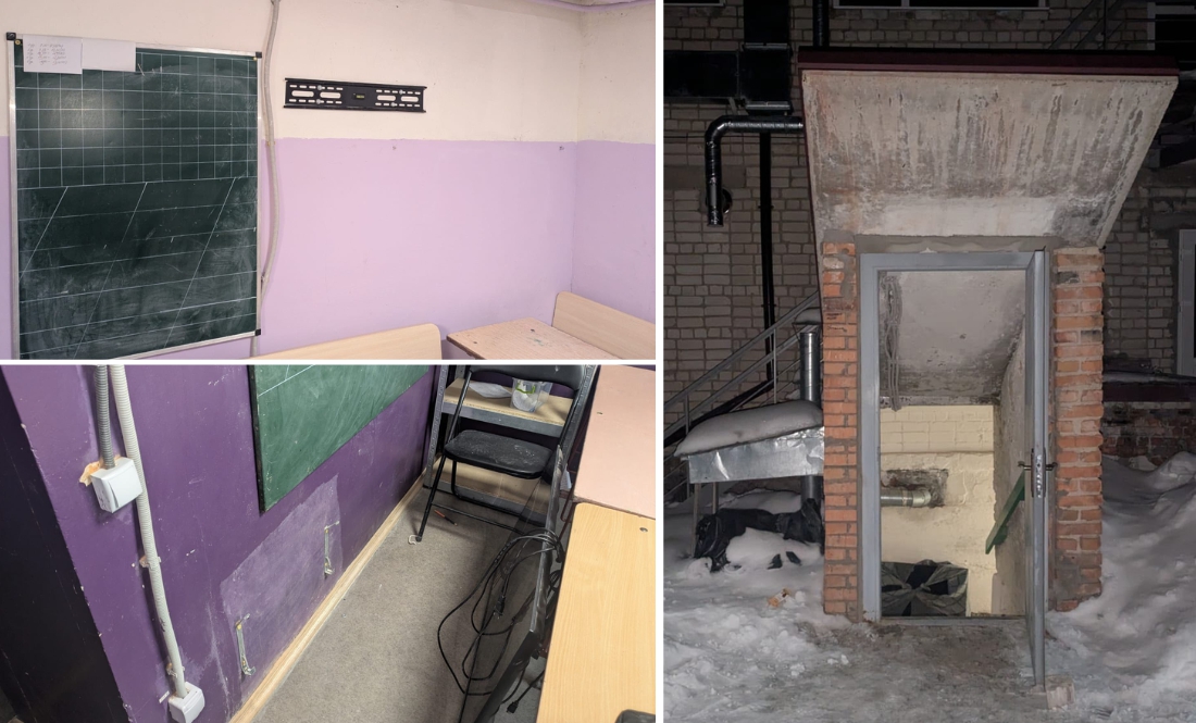 Укриття Менської школи імені Т. Шевченка