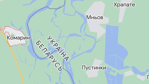 На прикордонній заставі з білоруської сторони поблизу кордону з Чернігівщиною пішли під кригу двоє білорусів