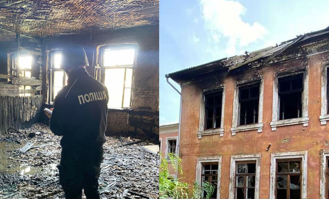 Пожежа у закритій школі: у Чернігові поліція розслідує, чому зайнялось