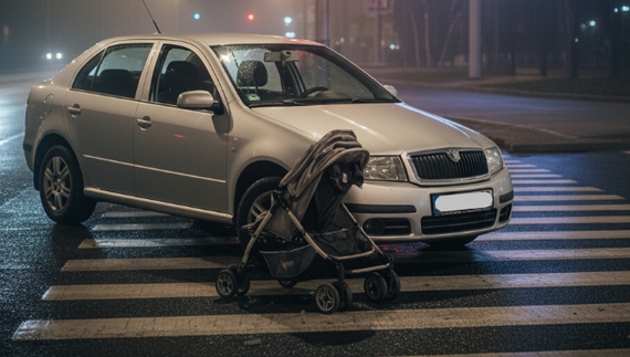 У Чернігові авто збило дитячий візок на пішохідному переході