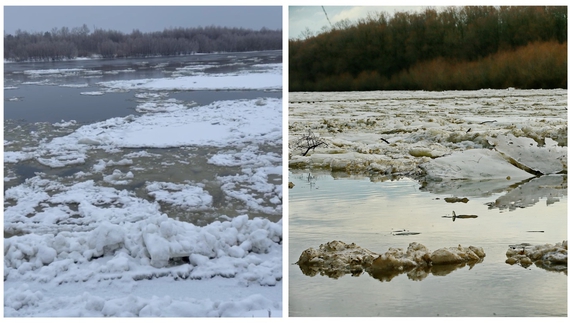 Вода прибуває попри морози