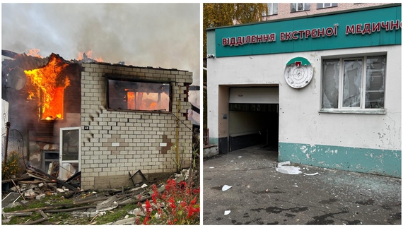 Руйнування у Новгород-Сіверському після обстрілів. 21 жовтня 2025 року