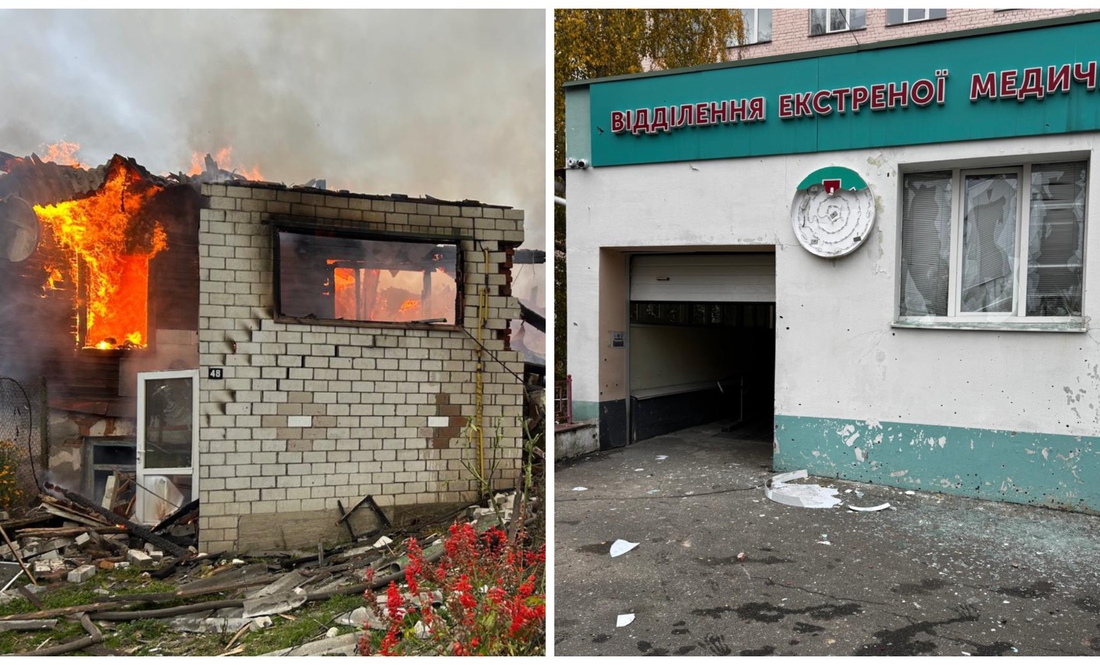 Руйнування у Новгород-Сіверському після обстрілів. 21 жовтня 2025 року