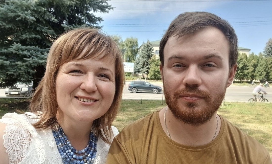 Олена Бабинець із сином Миколою