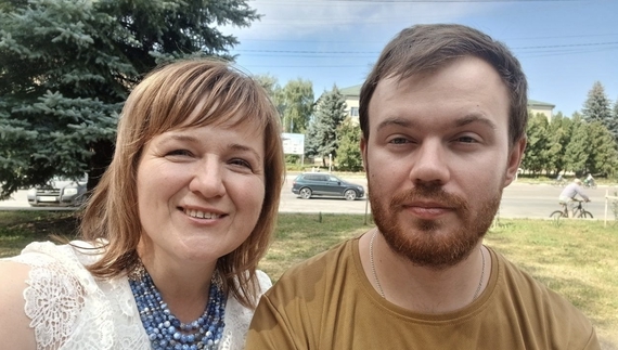 Олена Бабинець із сином Миколою