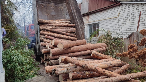 У Новгород-Сіверській громаді почали відвантажувати деревину за субвенцію домогосподарствам. Без скандалу не обійшлося