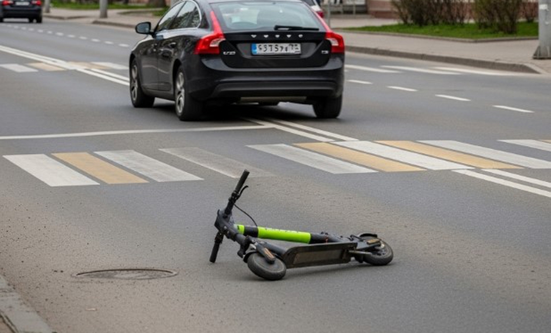 На Чернігівщині водій Volvo збив дитину на електросамокаті та втік