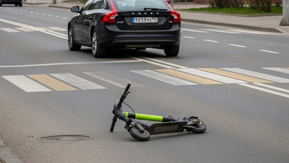 На Чернігівщині водій Volvo збив дитину на електросамокаті та втік