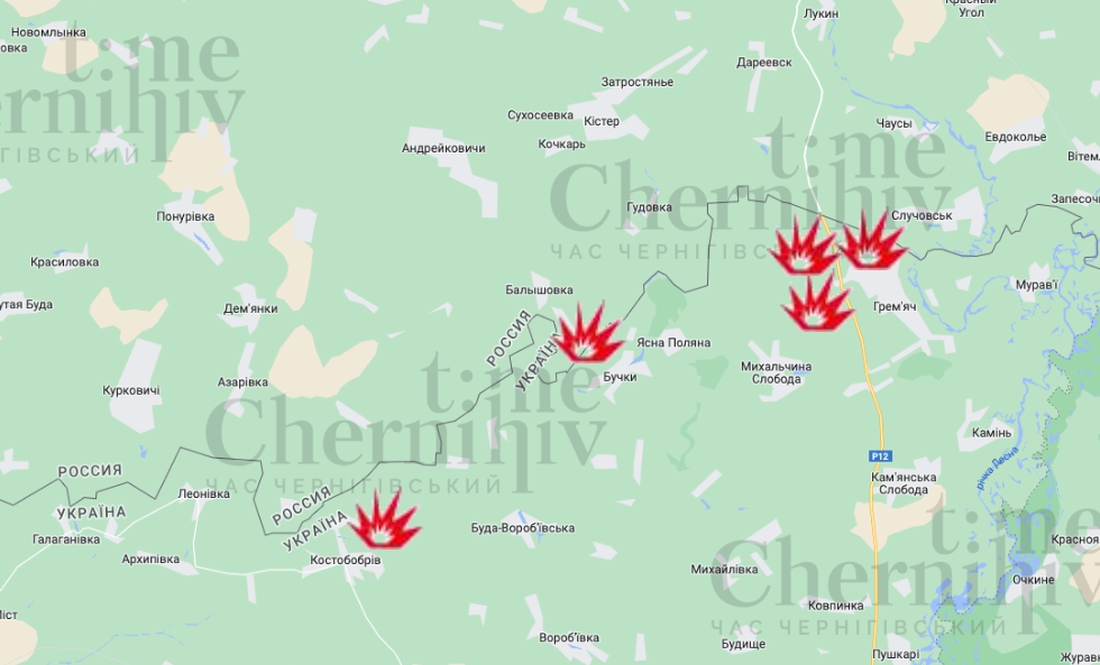 Кількість обстрілів зросла: із артилерії, мінометів та безпілотників по прикордонню Чернігівщини
