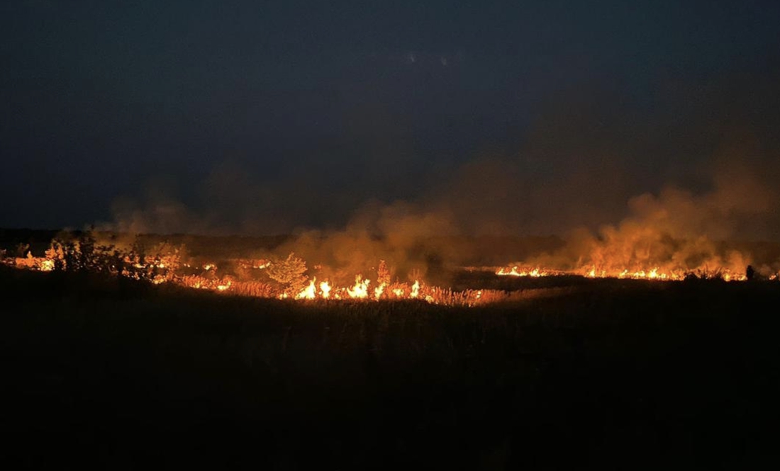 Пожежа після удару безпілотника. Чернігівський район, 9 вересня 2024 року