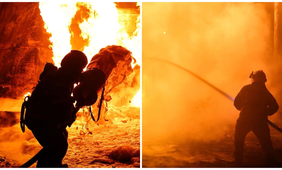 Рятувальник на місці прильоту 18 вересня 2025 року. Ніжин, Чернігівщина