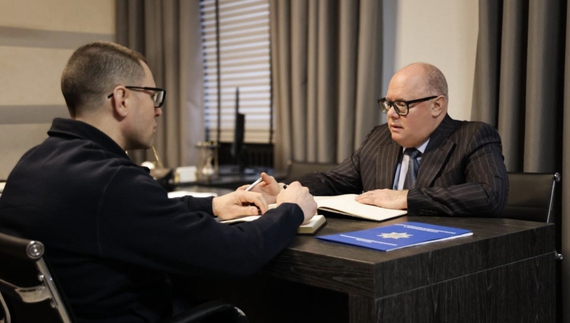 Керівник Головного управління Нацполіції Іван Іщенко та начальник Управління Північного офісу Держаудитслужби Олександр Кондрашов