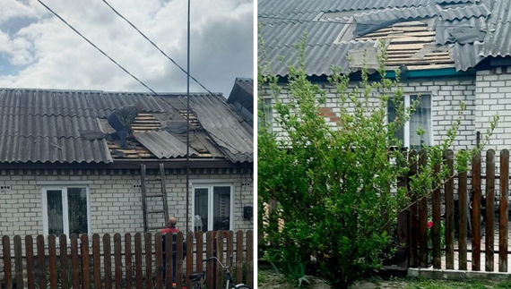 12 травня на околиці селища Короп здійнявся смерч, розкрив дахи будинків.