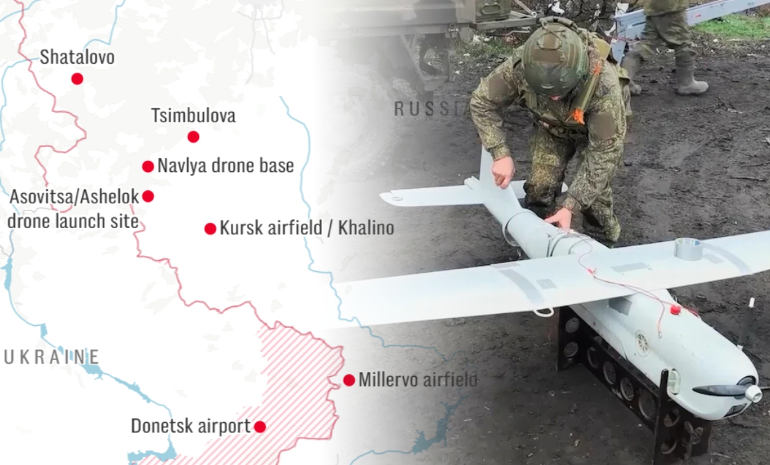 Росіяни облаштували пускові майданчики реактивних дронів поблизу кордонів Чернігівщини та Сумщини