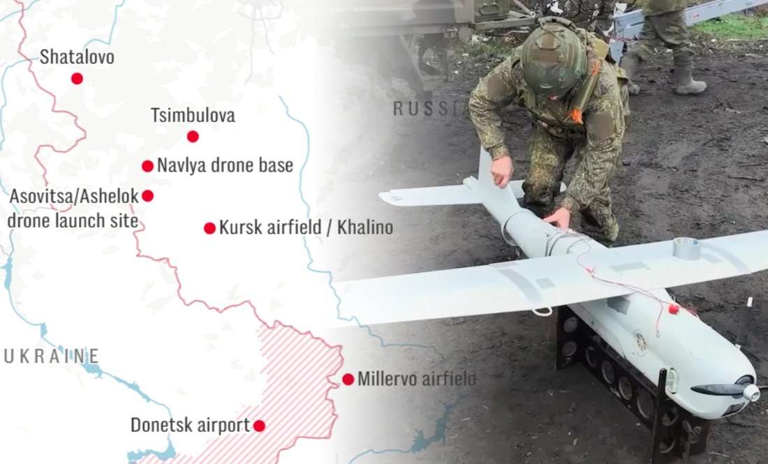 Росіяни облаштували пускові майданчики реактивних дронів поблизу кордонів Чернігівщини та Сумщини
