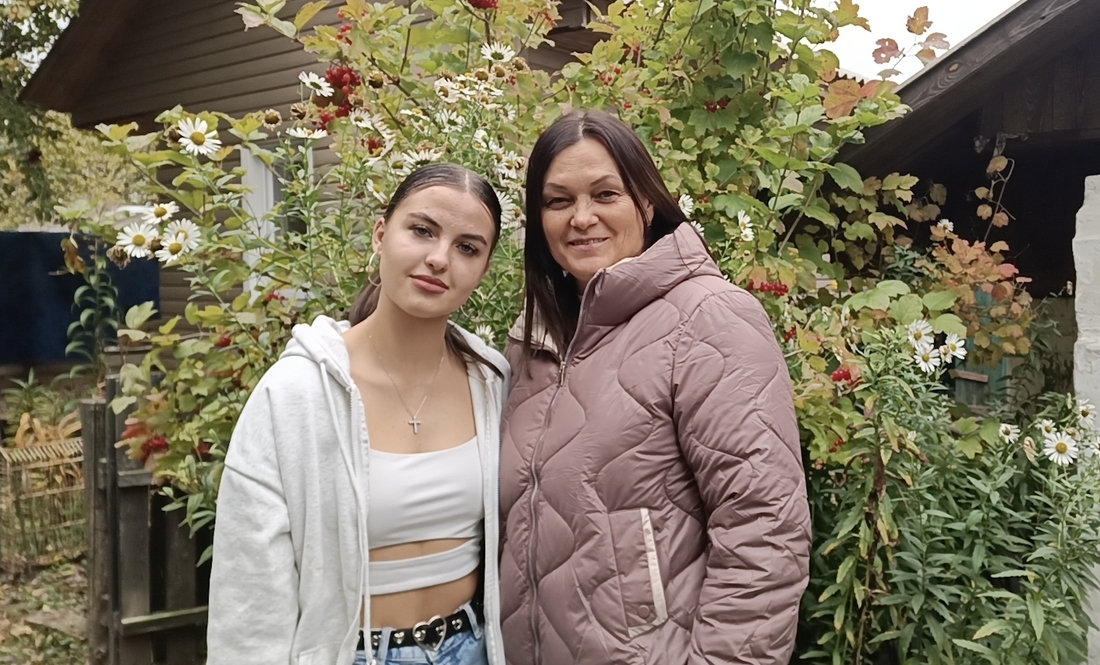 Зліва направо: дочка Марія та Ірина Гончаренко