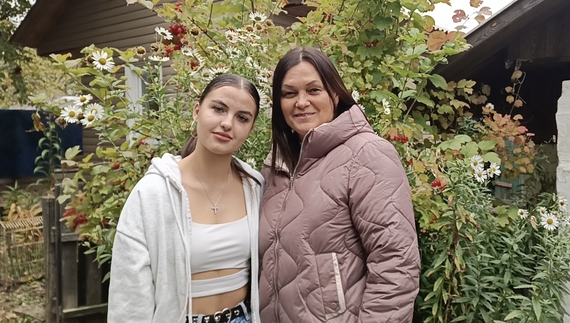 Зліва направо: дочка Марія та Ірина Гончаренко