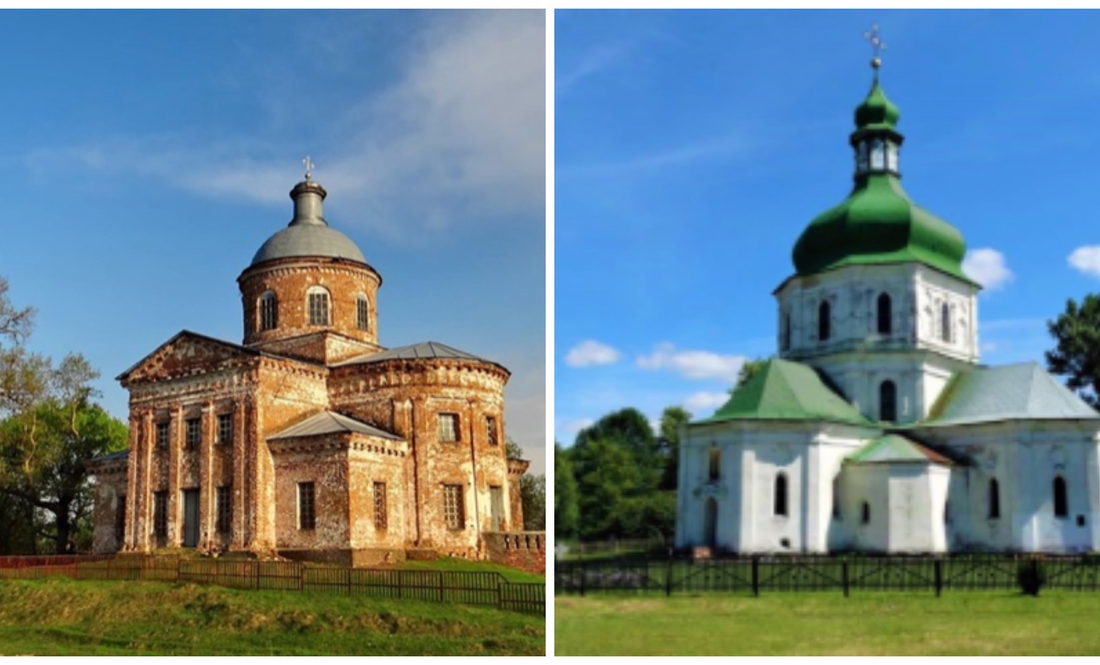 Преображенська церква в селі Райгородок (Коропська громада), Воскресенська церква з дзвіницею в Седневі
