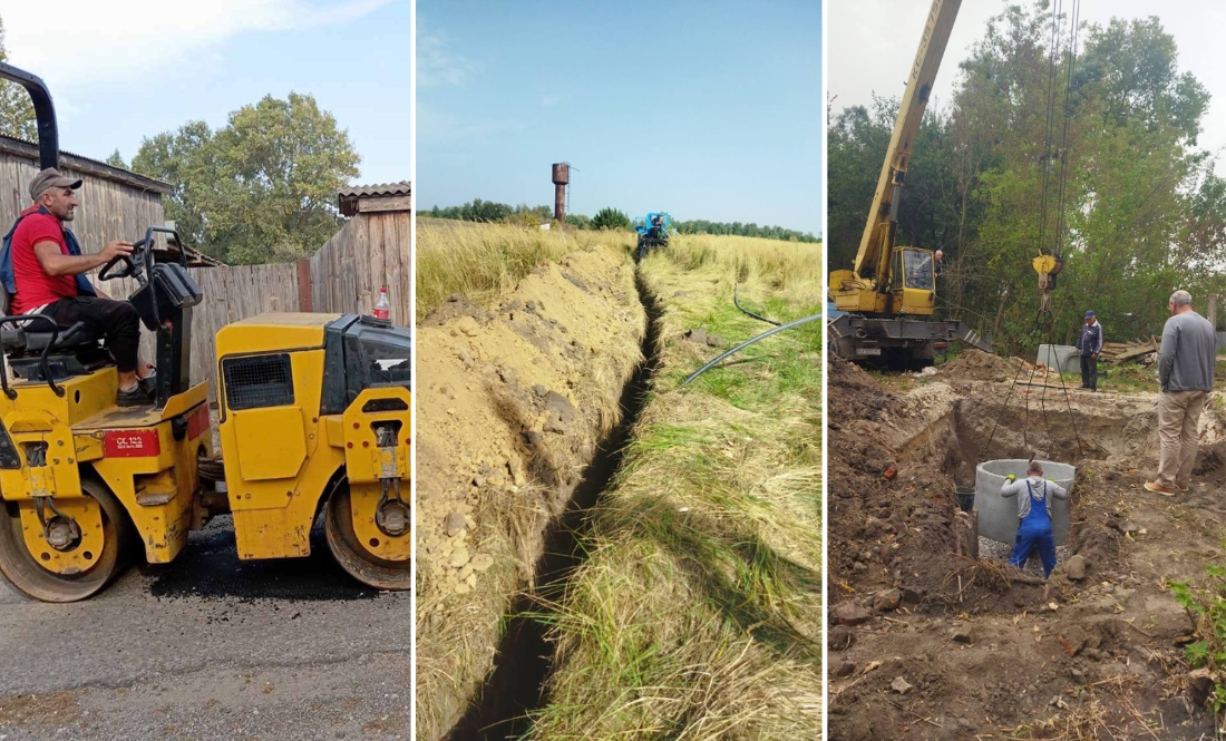 Новини громад: на півночі області оновлюють водогони, у центрі - оформлюють документи та лагодять дороги