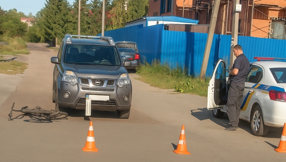 У Чернігові самокат зіткнувся з Nissan X-Trail