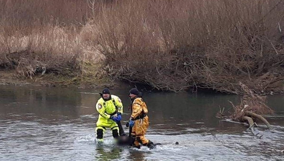 На Чернігівщині із водойми дістали тіло потопельника